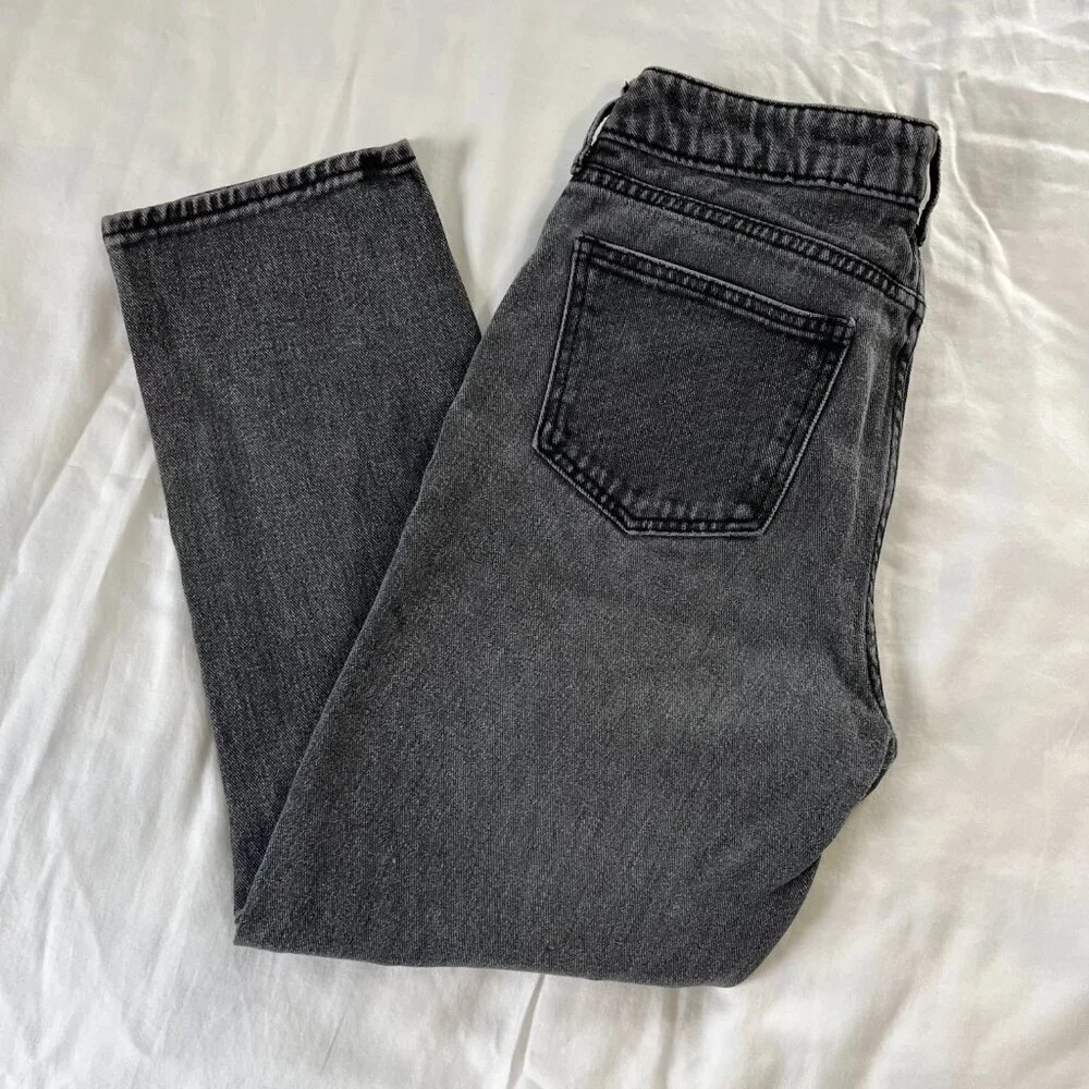 PacSun Black High Waist Loose Fit Baggy Cotton Mom Jeans | Size 4/26 - Picture 7 of 7